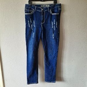 Gazoz Jeans Ripped Skinny Jeans